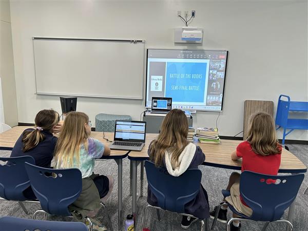 Midtown's Battle of the Books Team Winning the Semi-Finals